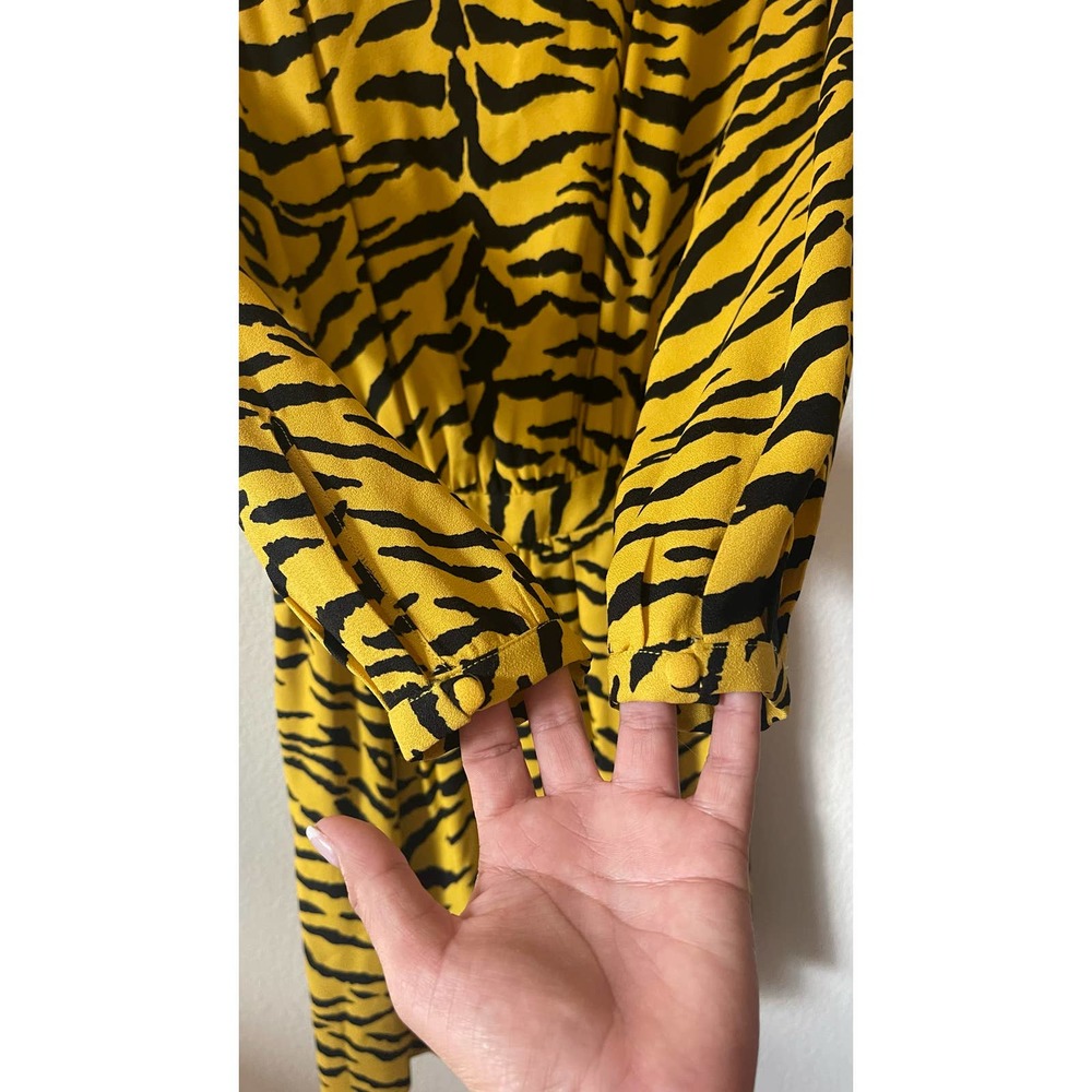 Saint Laurent Tiger Crepe Dress - Picture 4 of 15